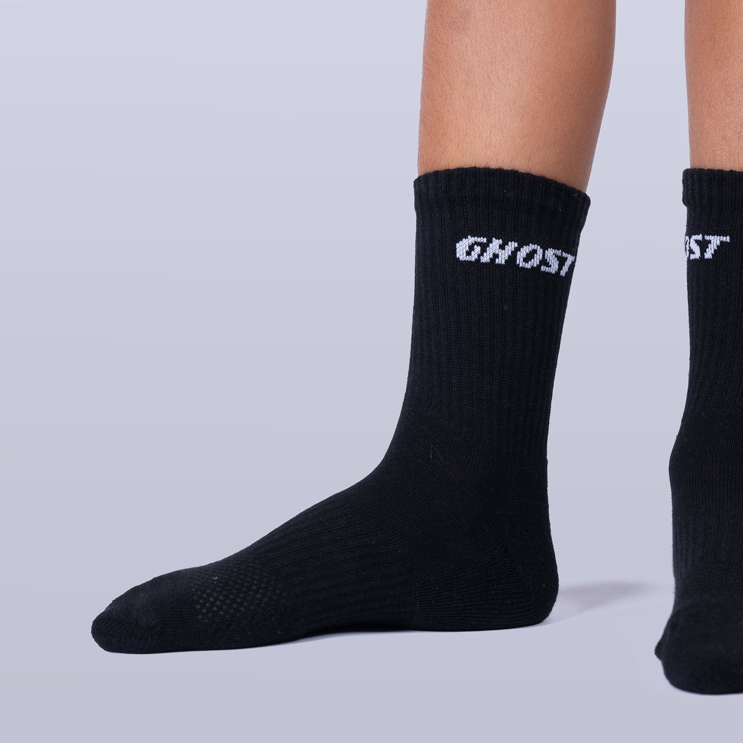 Cushioned Crew Socks (4 Pairs) - Black