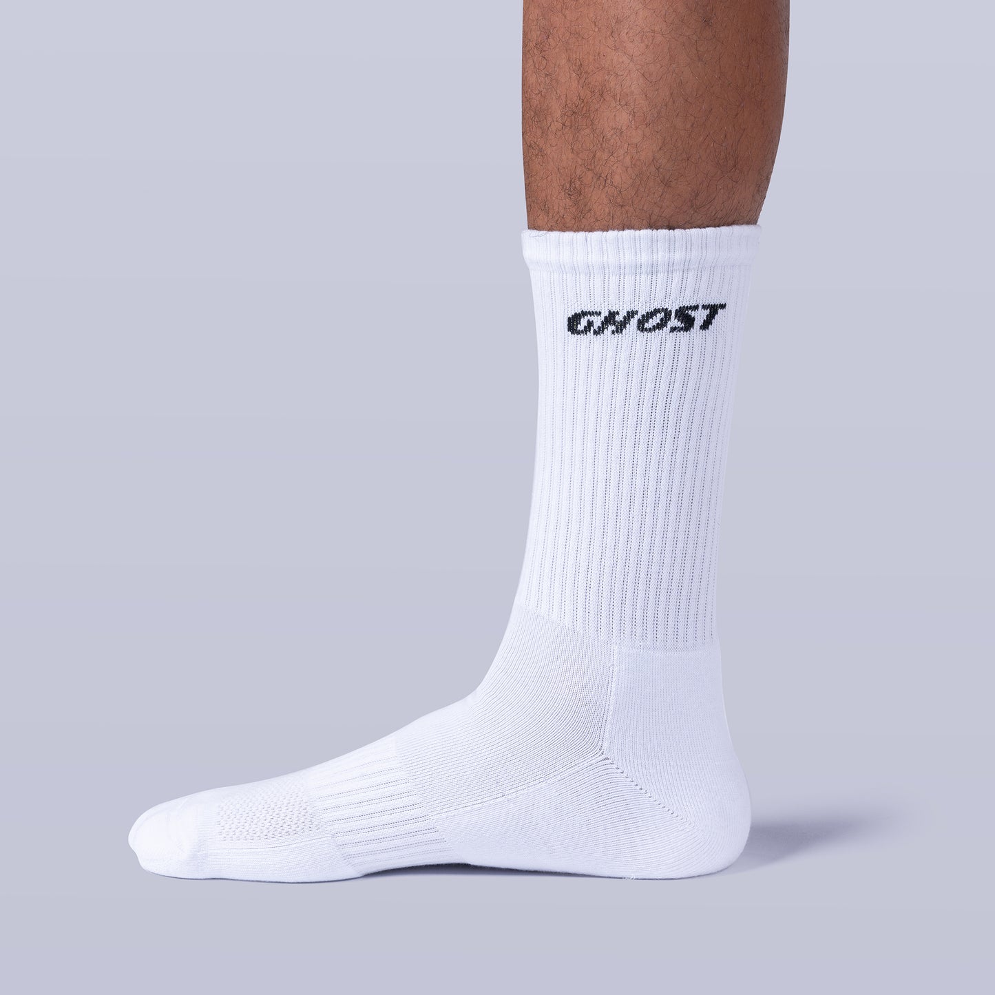 Cushioned Crew Socks (4 Pairs) - White