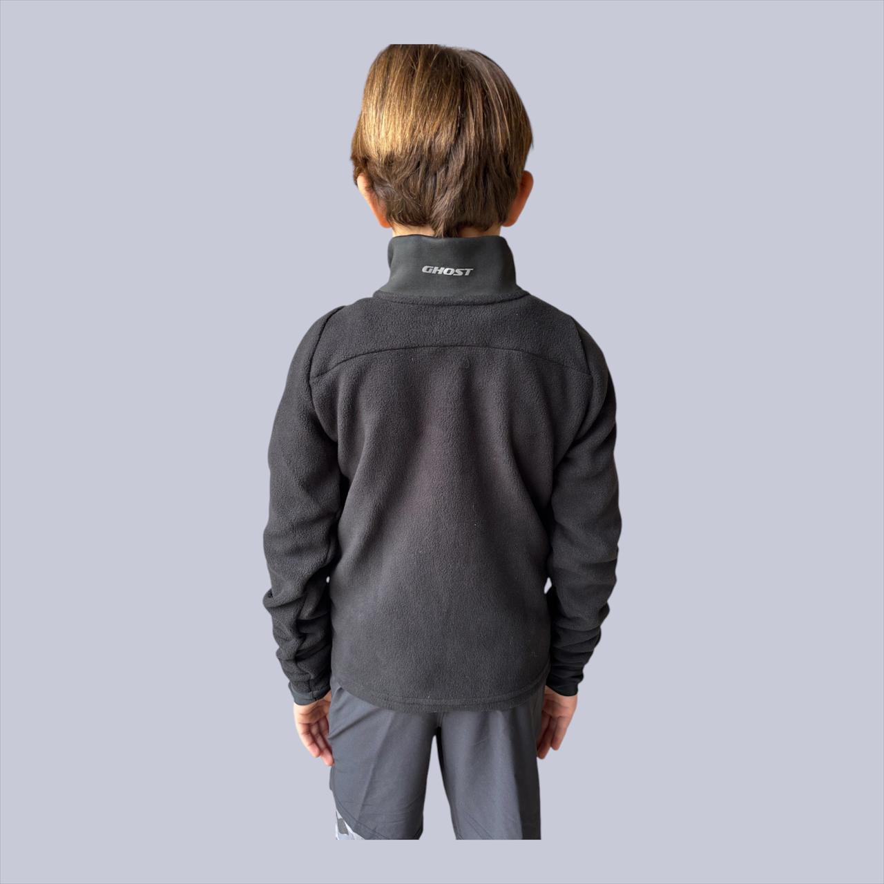 Unisex 1/4 Zip Fleece - Black