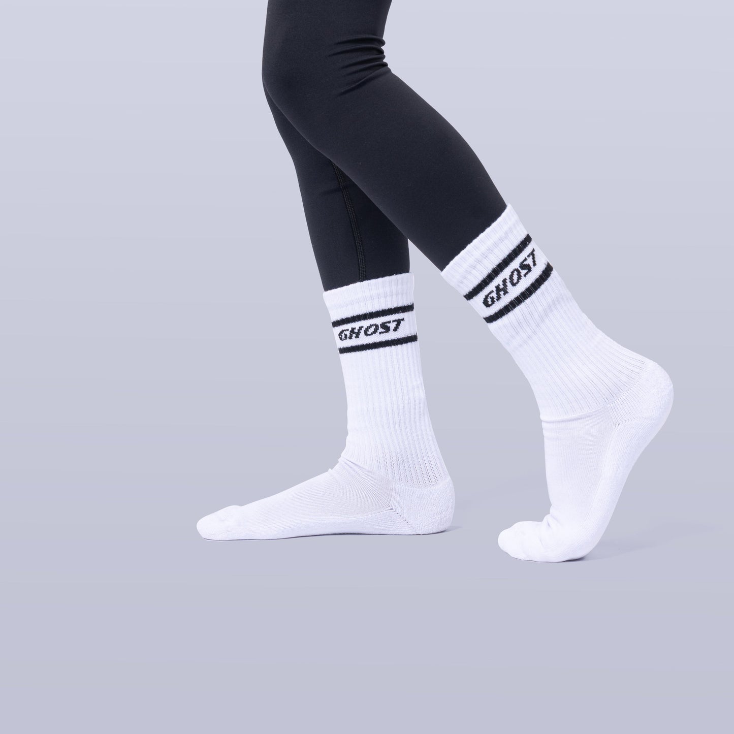 Retro Crew Socks (4 Pairs) - White