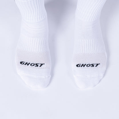 Cushioned Mid-Crew Socks (4 Pairs) - White