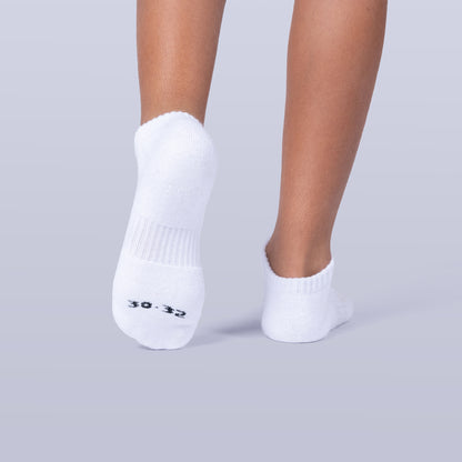 Cushioned Low Cut Socks (4 Pairs) - White