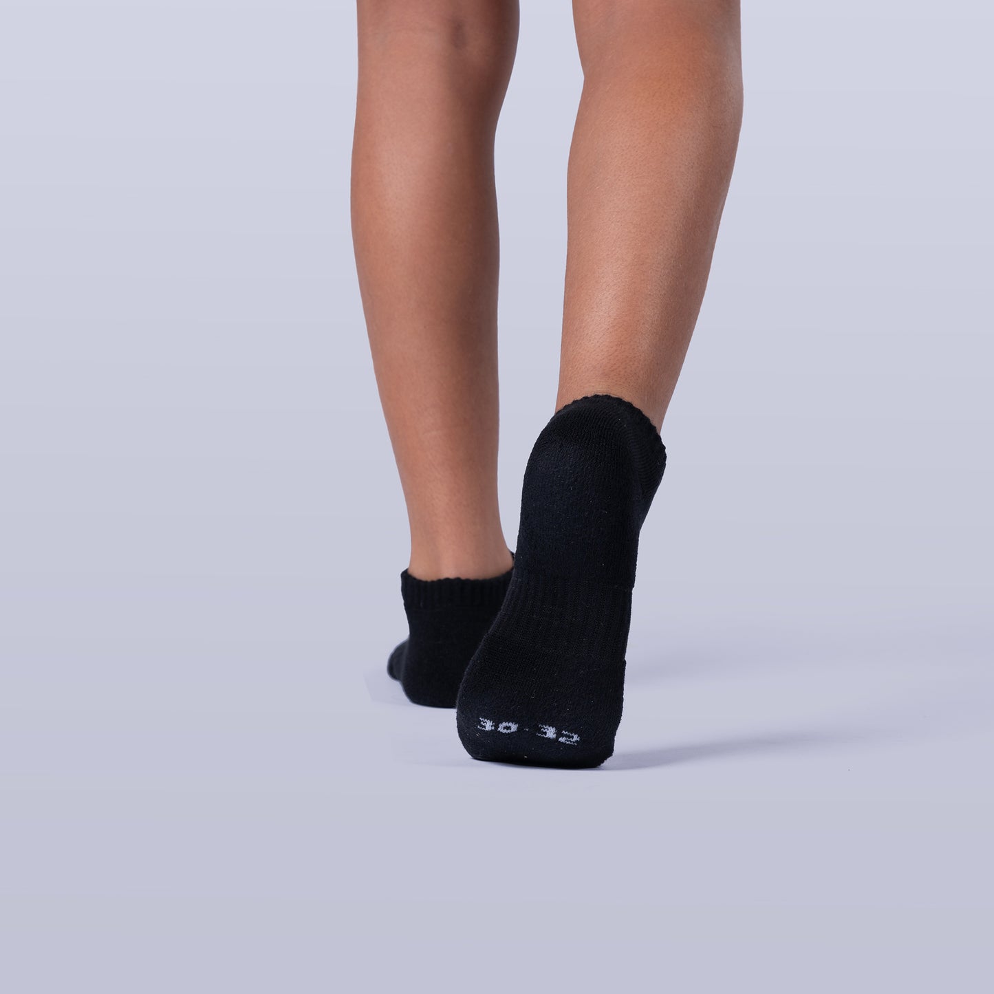 Cushioned Low Cut Socks (4 Pairs) - Black