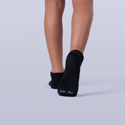 Cushioned Low Cut Socks (4 Pairs) - Black