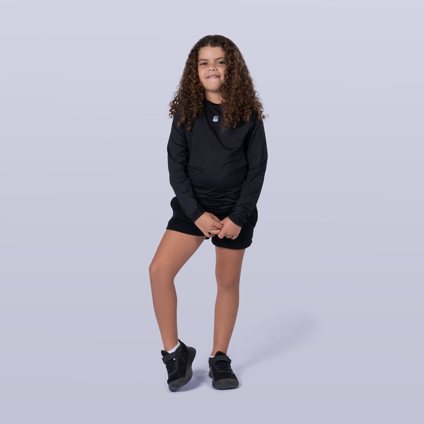 Unisex Long Sleeve Base Tee - Black