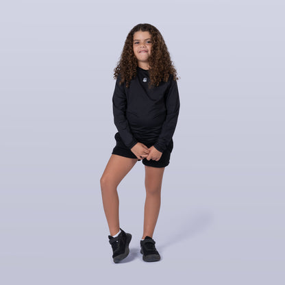 Unisex Long Sleeve Base Tee - Black