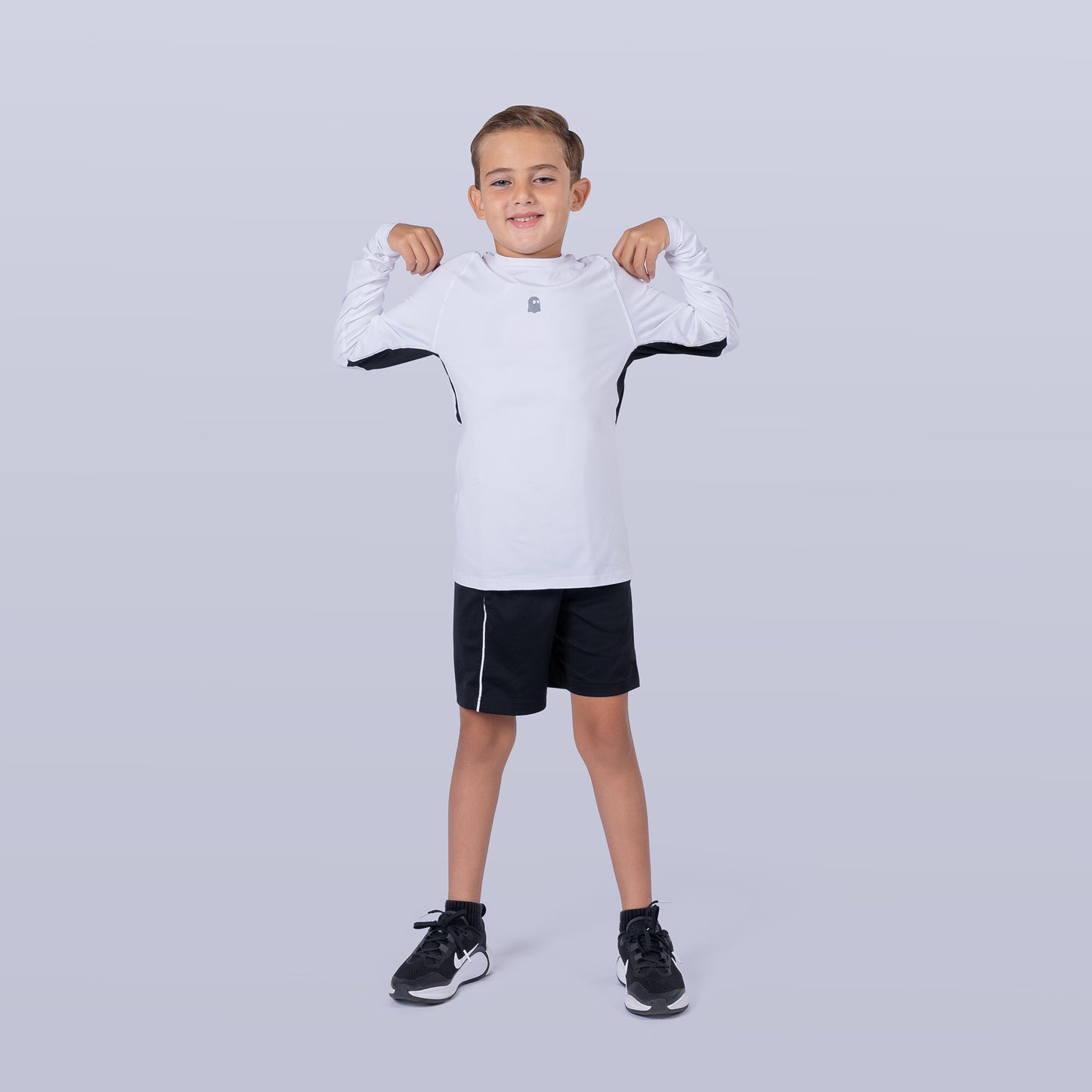 Unisex Long Sleeve Base Tee - White