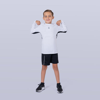 Unisex Long Sleeve Base Tee - White
