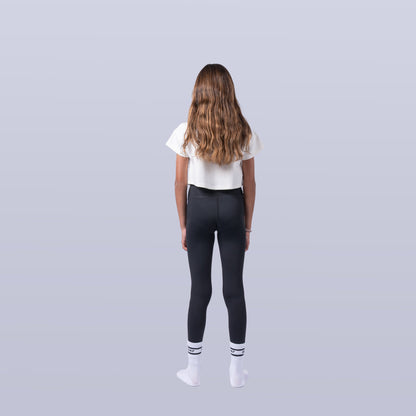 Girl's Sports Leggings - Black