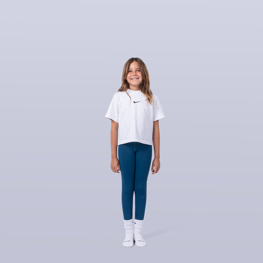 Girl's Sports Leggings - Teal Blue