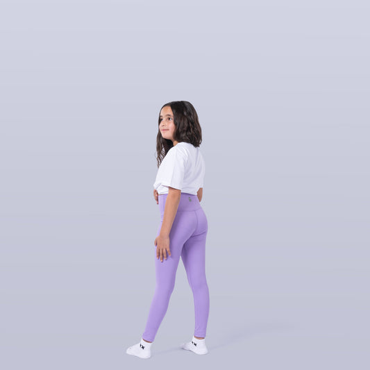 Girl's Sports Leggings - Lavender