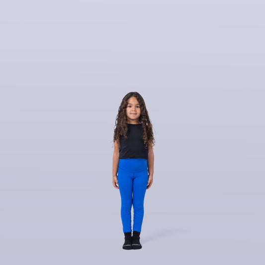 Girl's Sports Leggings - Blue