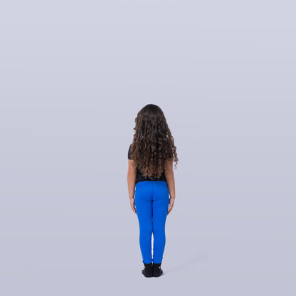 Girl's Sports Leggings - Blue