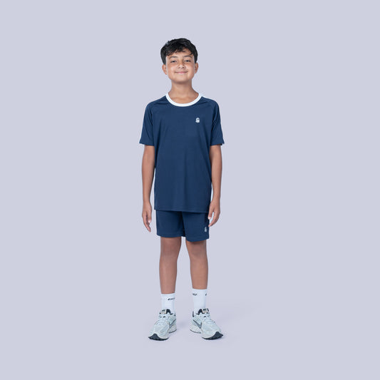 Essential Contrast Tee - Navy